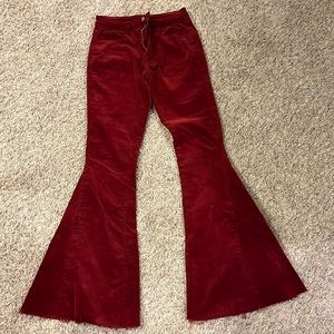 Maroon cord flares